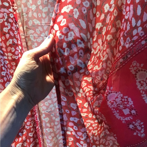 NeW Boho maxi Blooms duster kimono - Picture 7 of 8